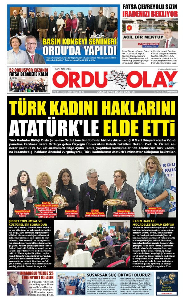 7-8 Mart Ordu Eğitimi